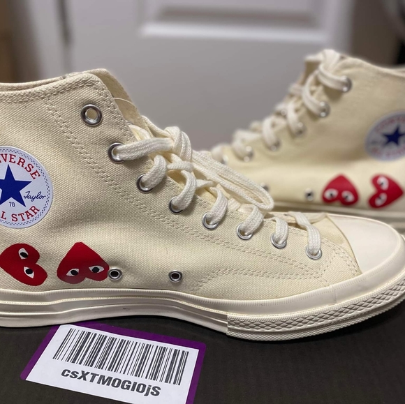 Comme de Garcons PLAY x Converse Chuck Taylor All-Star (Unisex) 13 WOMEN/11 MEN - Picture 4 of 6